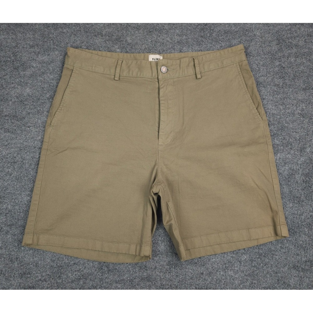 Flint and Tinder Huckberry Shorts Men's 34 (FITS 33) Beige 7" Inseam Cotton